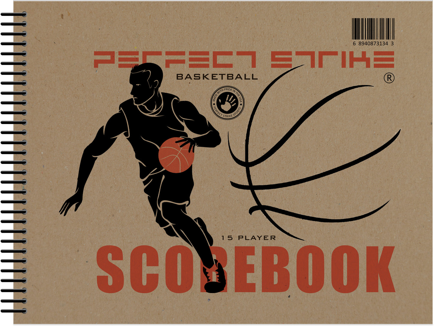 Perfect Strike BASKETBALL Scorebook with Rules and Scoring Instructions : Side-by-Side. Heavy Duty. Youth and Adult Basketball. LS-15P.