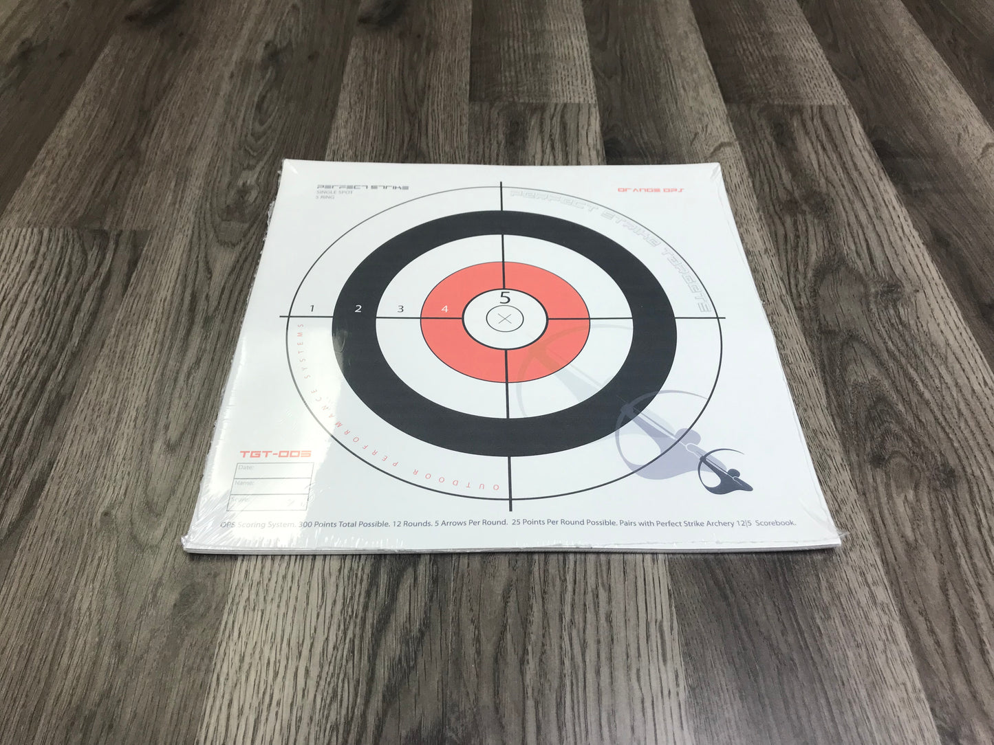 Perfect Strike ARCHERY System Targets. ORANGE OPS No. 005. Single Spot Targets. 12" x 12".