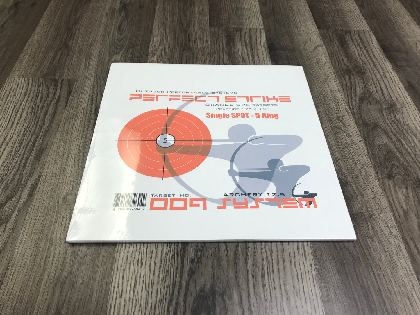 Perfect Strike ARCHERY System Targets. ORANGE OPS No. 009. Single Spot Targets. 12" x 12".