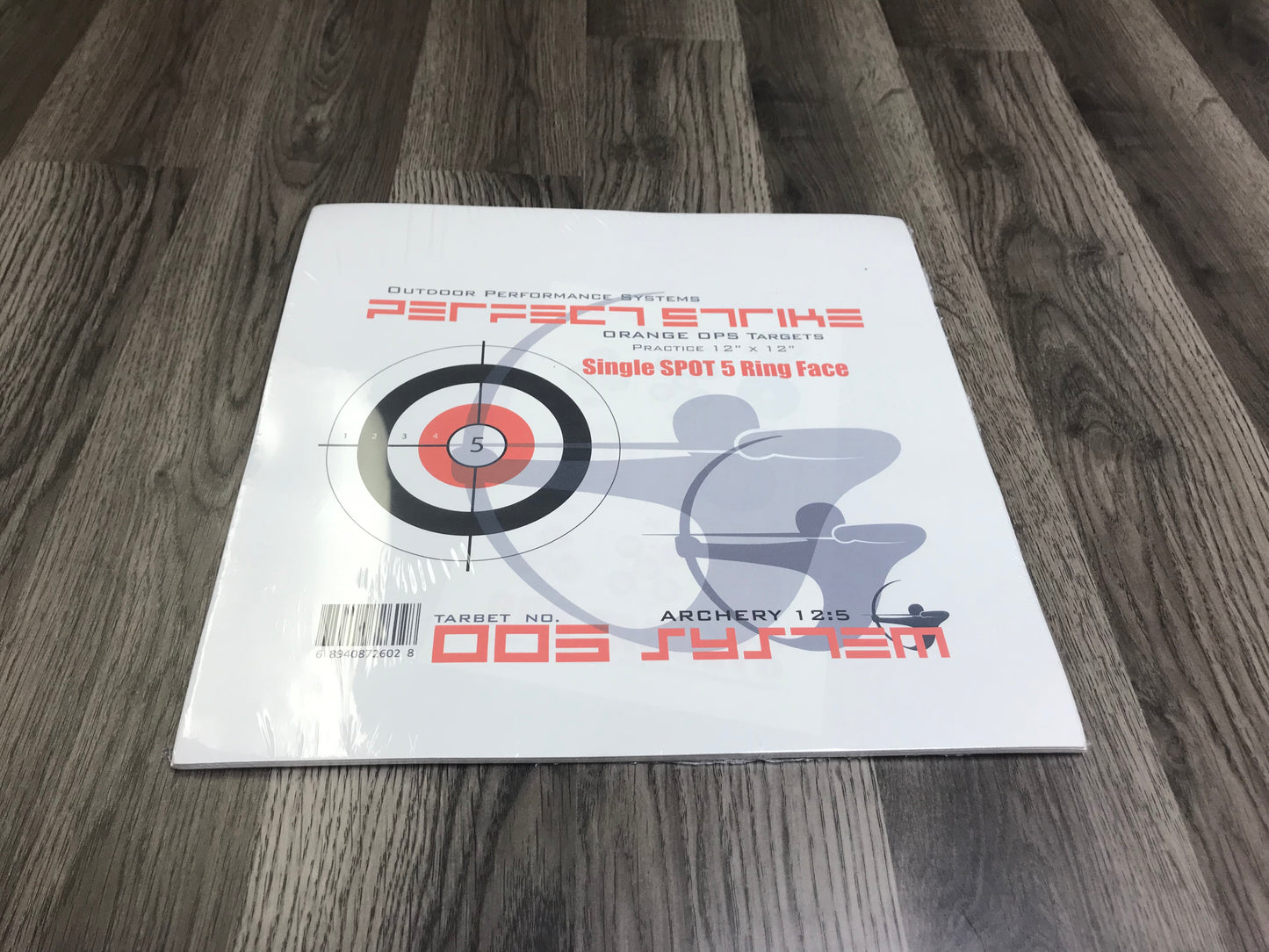 Perfect Strike ARCHERY System Targets. ORANGE OPS No. 005. Single Spot Targets. 12" x 12".