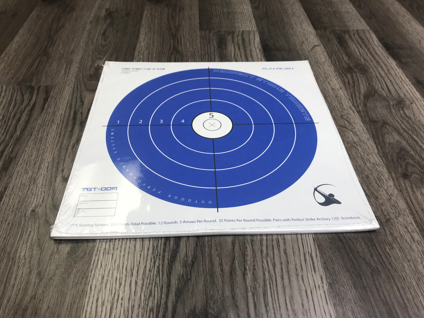 Perfect Strike ARCHERY SYSTEM Targets. CLASSIC OPS No. 009. Single Spot Targets. 12" x 12".
