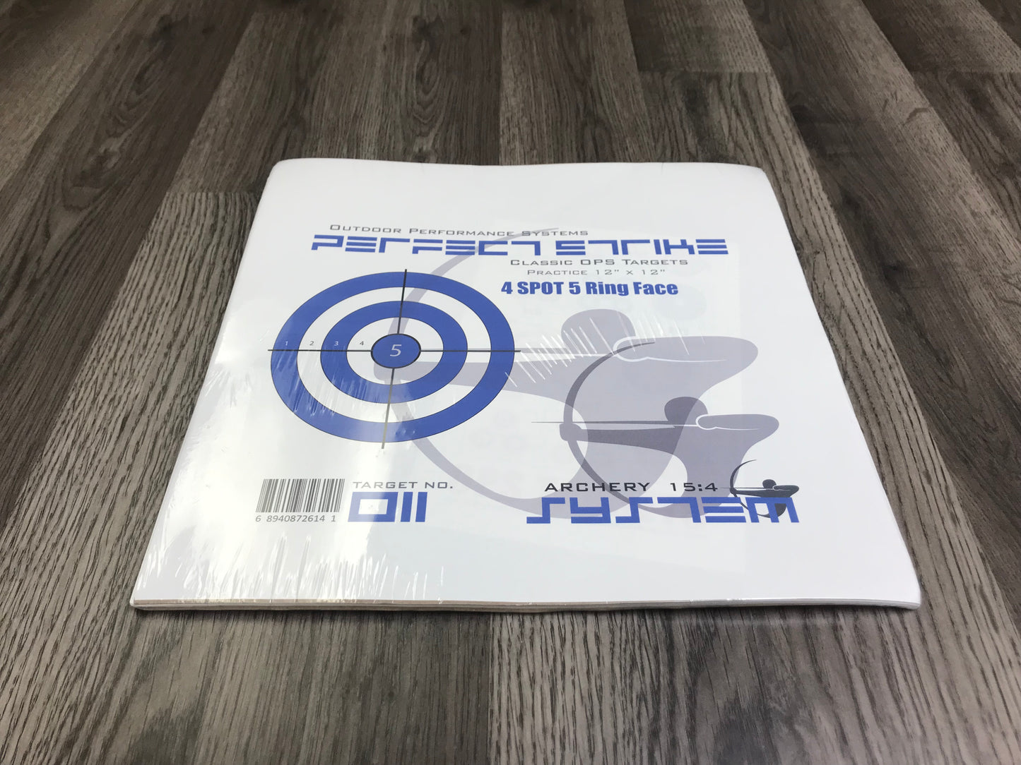 Perfect Strike ARCHERY SYSTEM Targets. CLASSIC OPS No. 011. 4 Spot Targets. 12" x 12".