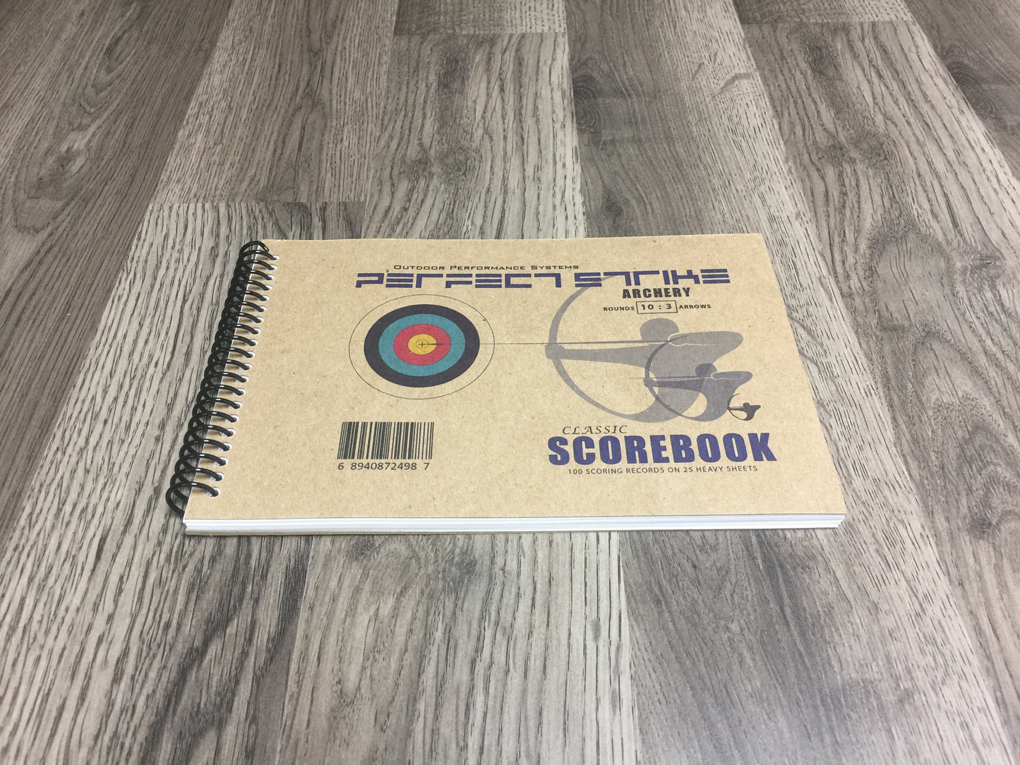 Perfect Strike Archery SCOREBOOK with Scoring Instructions. Perfect Strike System 10:3.