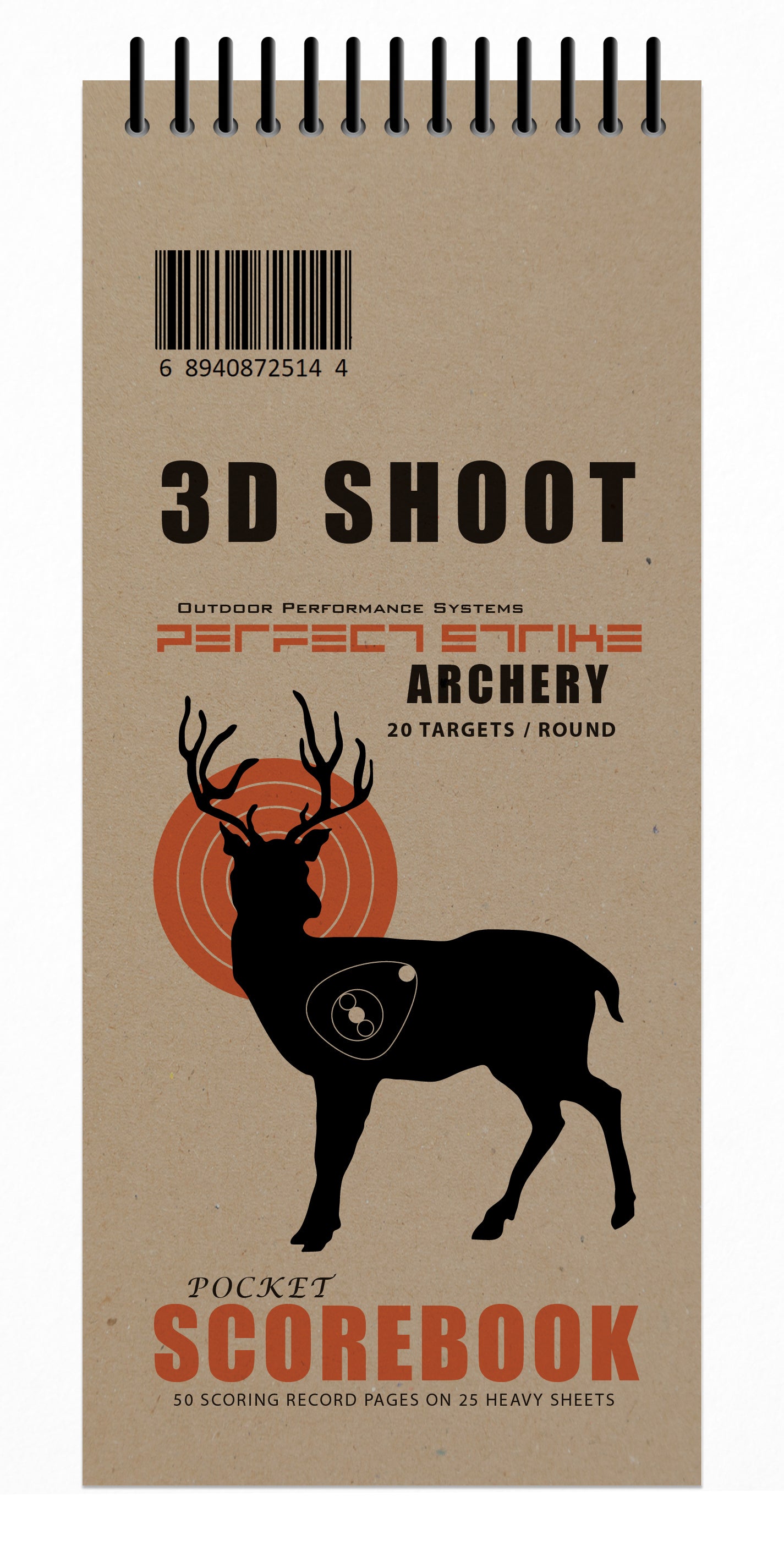 Perfect Strike Archery 3D Shoot SCOREBOOK with Rules and Scoring Diagrams. ASA and IBO scoring rules.