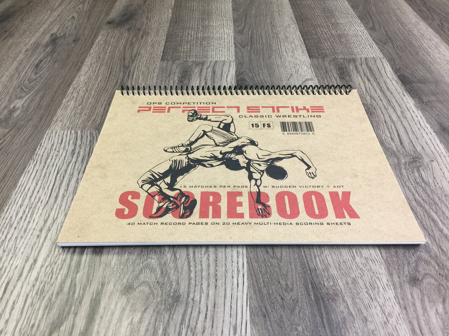 Perfect Strike WRESTLING Scorebook with Rules and Scoring Instructions : Heavy Duty. Meets and Tournaments. TS-15-FS-H