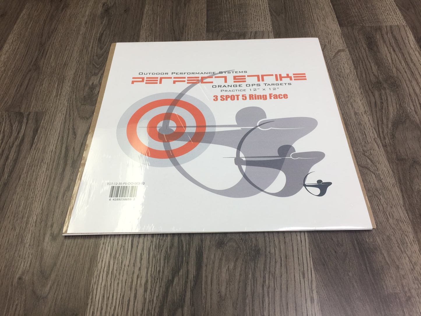 Perfect Strike ARCHERY Targets. ORANGE OPS No. 003. Three Spot Targets. (12" x 12").