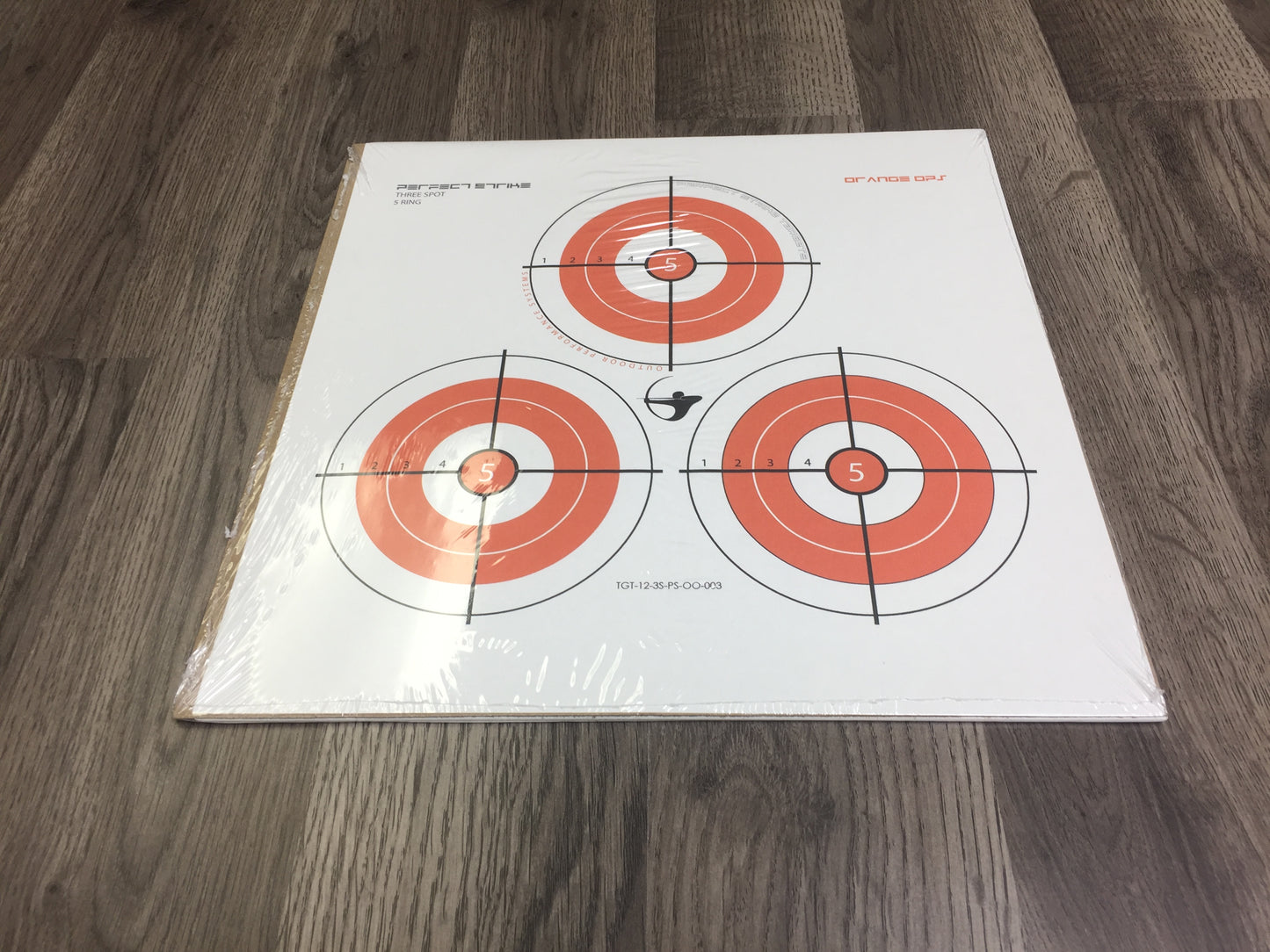 Perfect Strike ARCHERY Targets. ORANGE OPS No. 003. Three Spot Targets. (12" x 12").