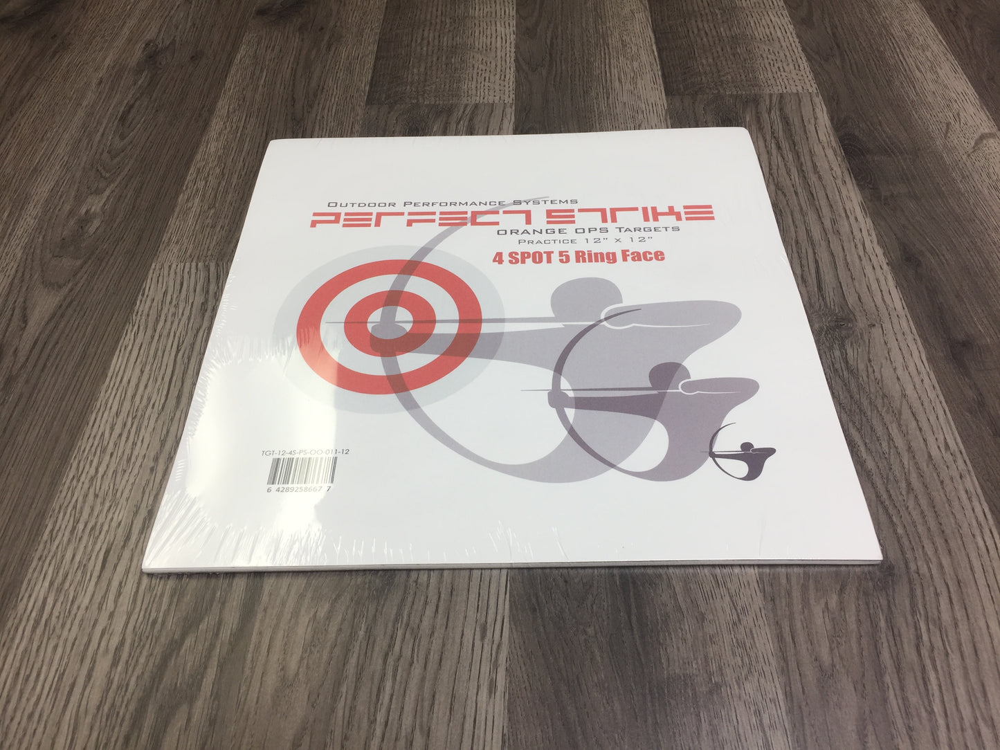 Perfect Strike ARCHERY Targets. ORANGE OPS No. 011. Four Spot Targets. (12" x 12").