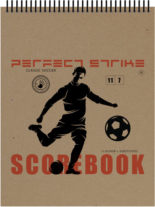 Perfect Strike SOCCER Scorebook with Rules and Scoring Instructions : Heavy Duty. Adult and Youth Soccer. TS-11-7W-V
