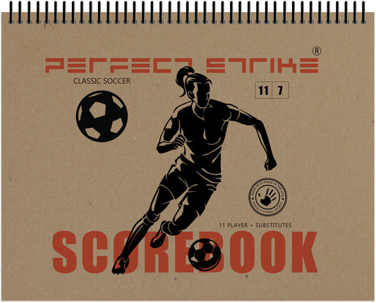 Perfect Strike SOCCER Scorebook with Rules and Scoring Instructions : Heavy Duty. Adult and Youth Soccer. TS-11-7W-H