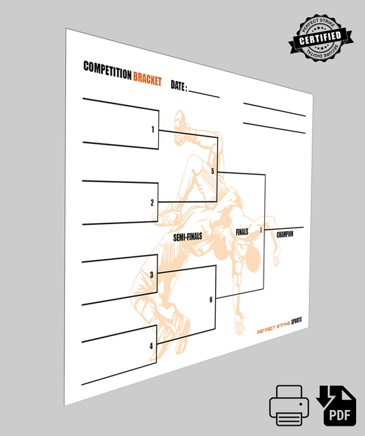 PRINT DOWNLOAD. Perfect Strike Competition Bracket for Team Tournaments or Skills Competitions. WRESTLING.