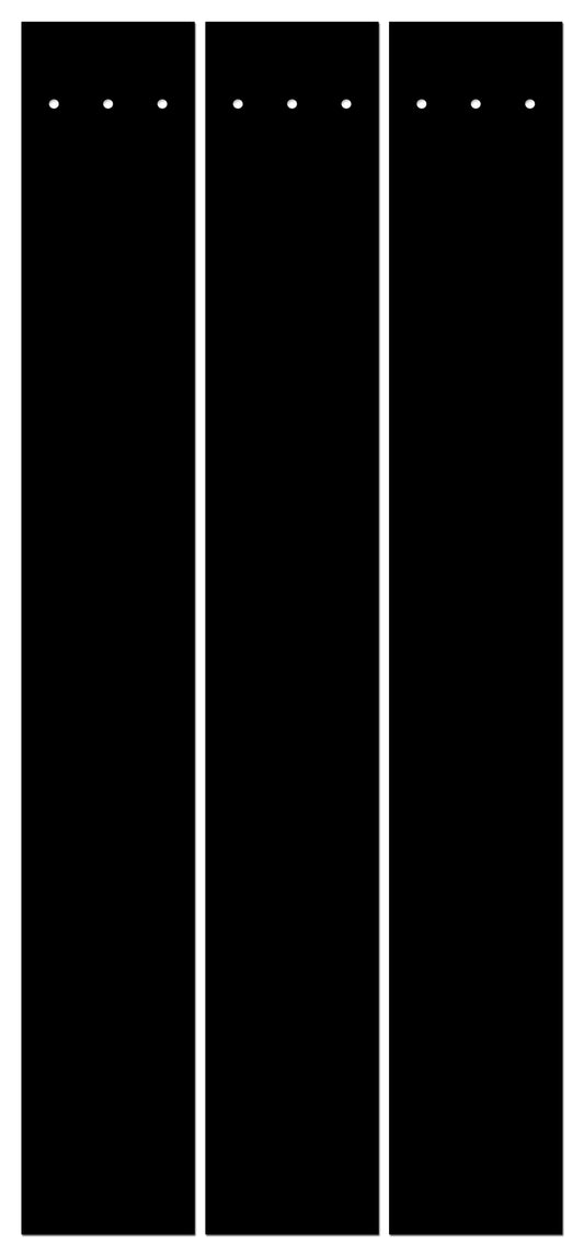 PERFECT FLETCH arrow cresting wraps by Perfect Strike Archery. MATTE BLACK. Adhesive backed premium vinyl. 7" Arrow Wraps.