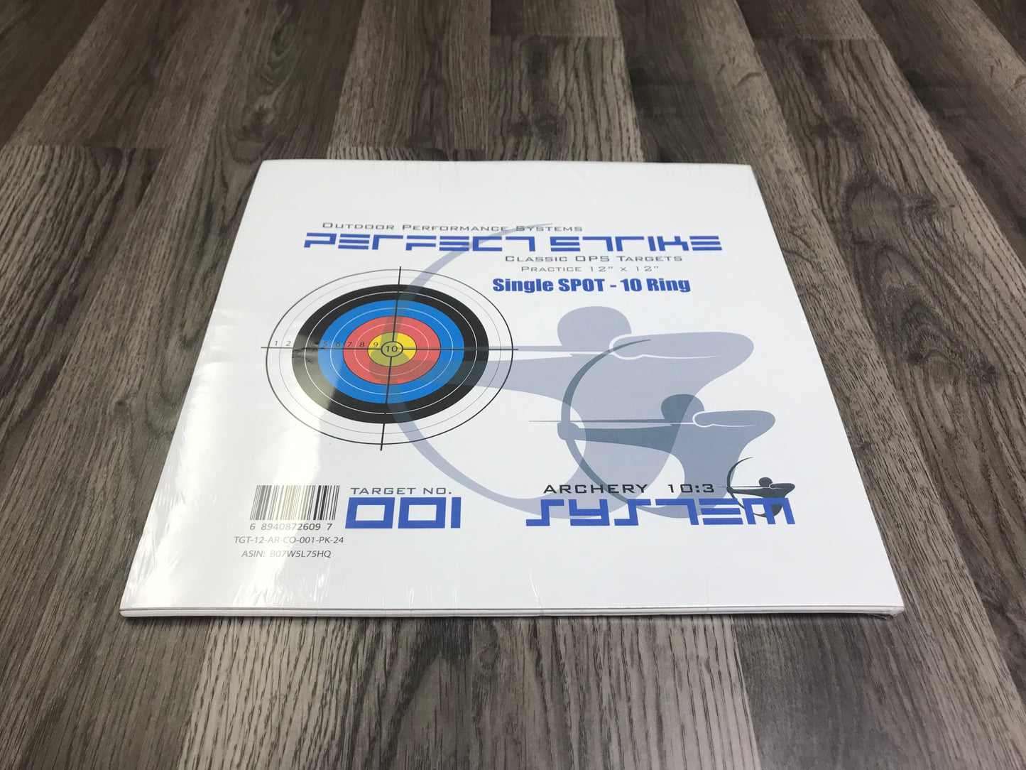 Perfect Strike ARCHERY SYSTEM Targets. CLASSIC OPS No. 001. Single Spot. 12" x 12".