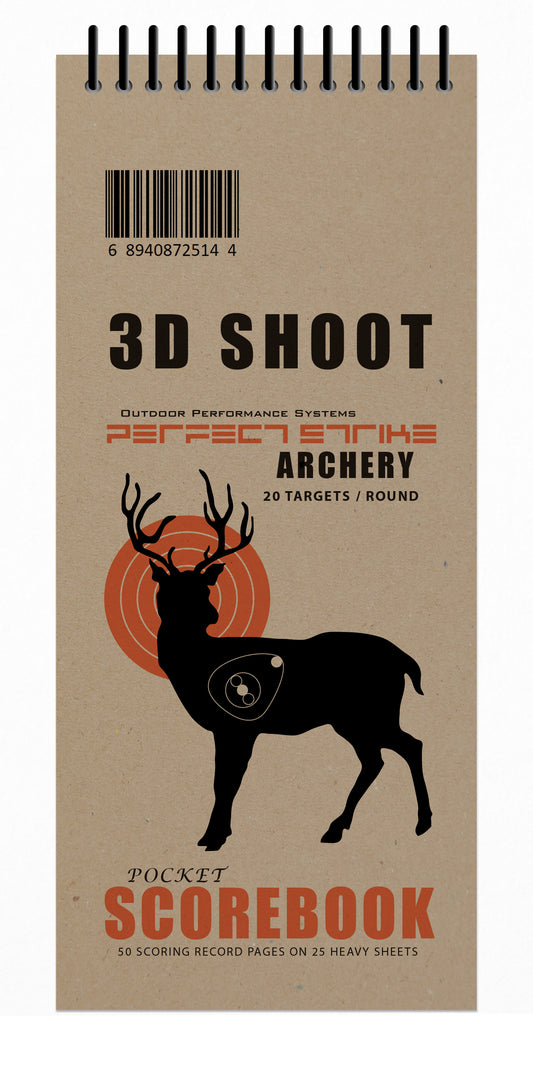 Perfect Strike Archery 3D Shoot SCOREBOOK with Rules and Scoring Diagrams
