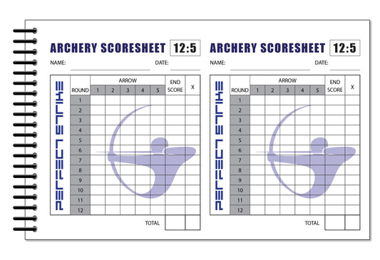 Perfect Strike Archery SCOREBOOK with Scoring Instructions. Perfect Strike System 12:5. (5.5" x 8.5")