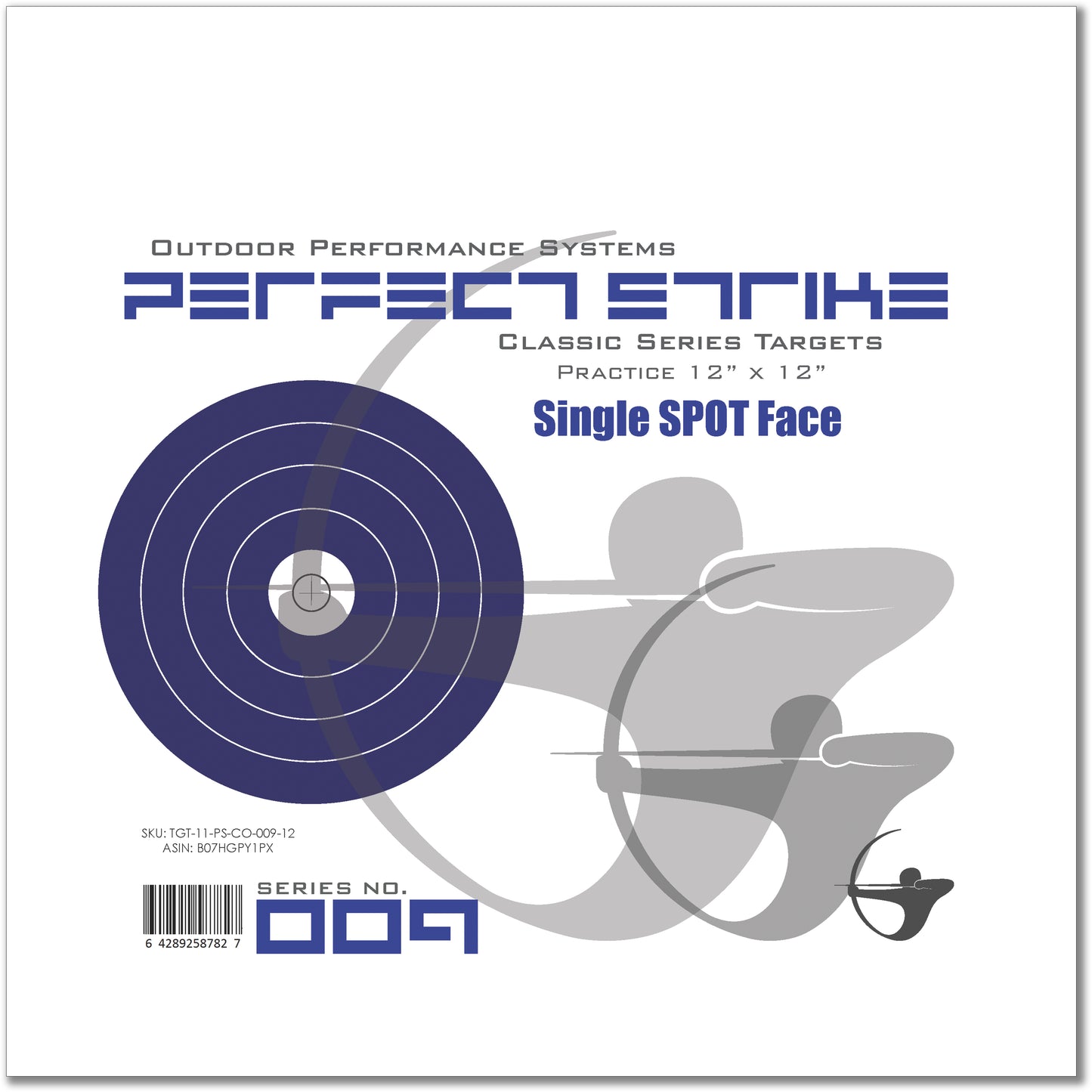 Perfect Strike Archery TARGETS. Classic OPS 009. Single Spot Targets. (12" x 12")